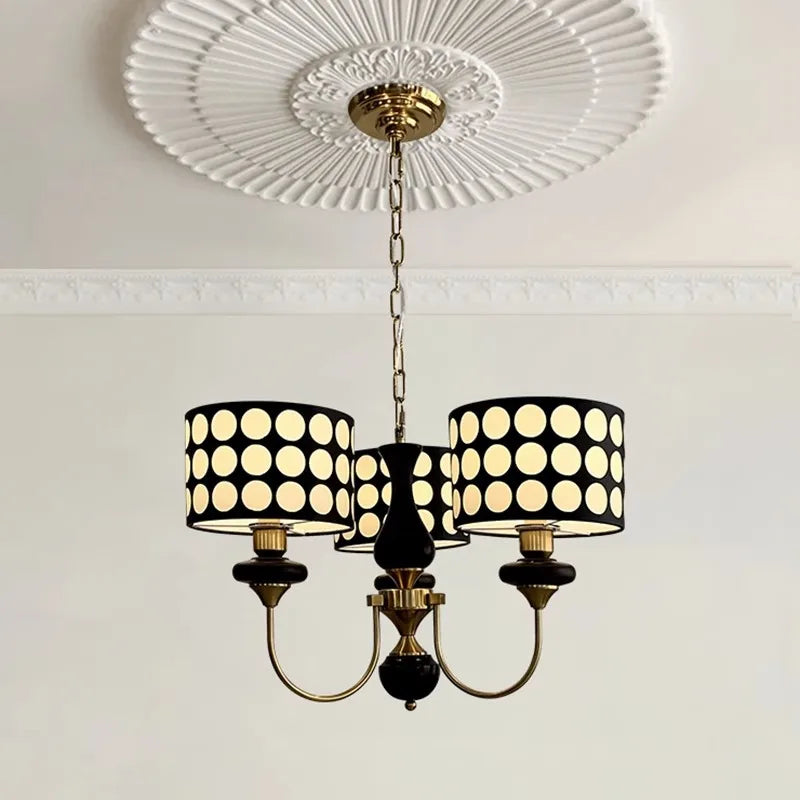 lustre en cuivre moderne pour hôtel et décoration intérieure - vue 4 sur 12