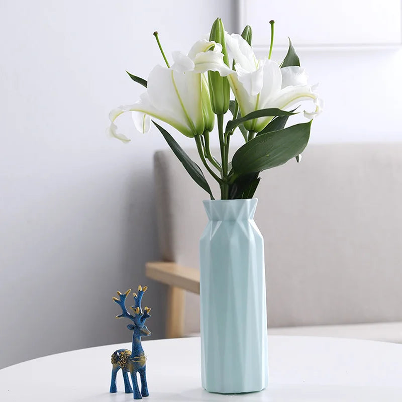 vase moderne en plastique pour décoration florale nordique - vue 20 sur 26