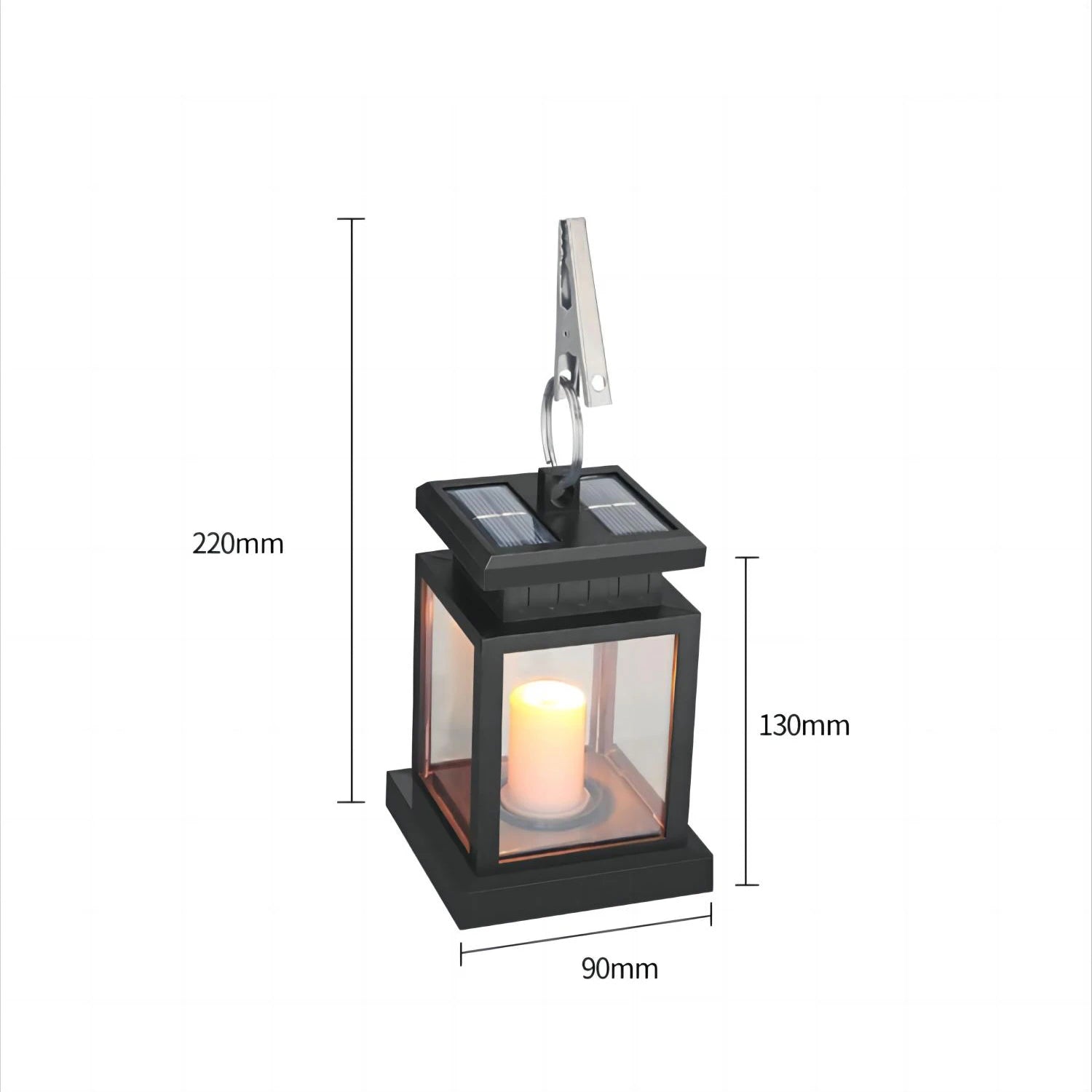 lampes solaires à led pour jardin et extérieur décoratif - vue 7 sur 7
