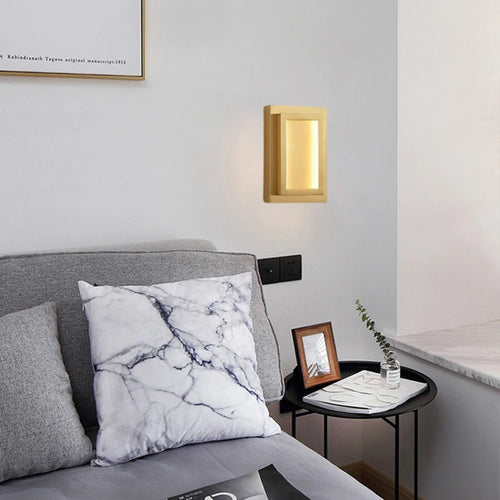 LED-Wandleuchte aus Kupfer für elegante Innendekoration - vue 4 sur 8