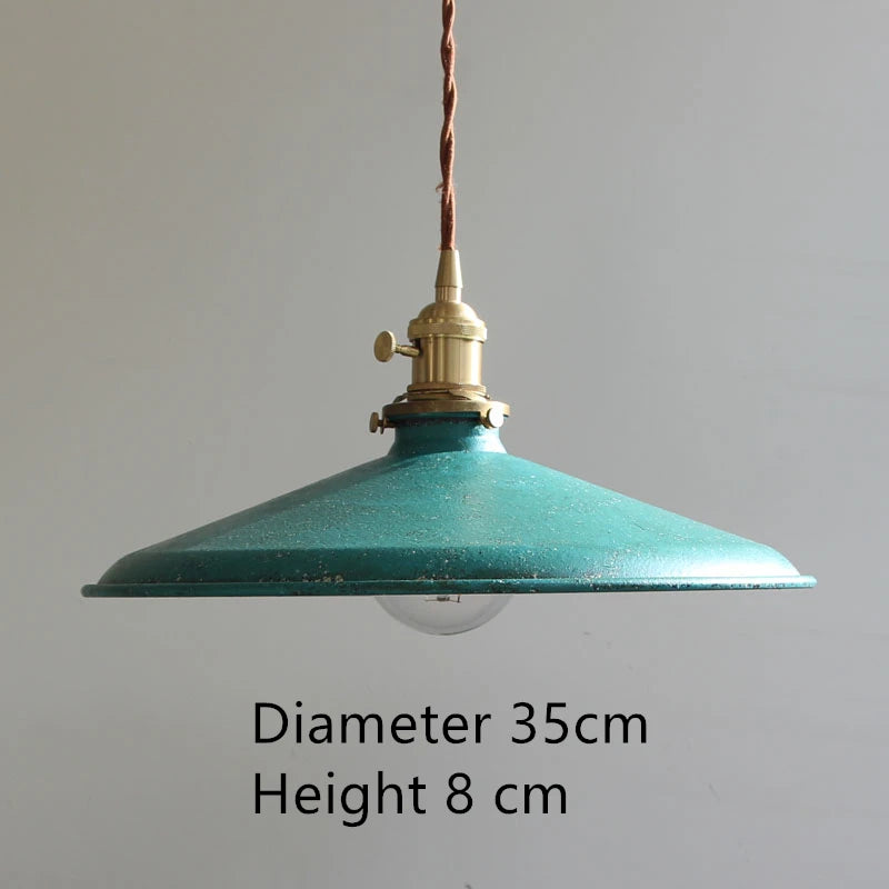 Industrielle Vintage-Pendelleuchte aus Eisen für die Innendekoration - vue 21 sur 21