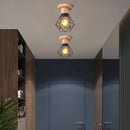 Vintage Pendelleuchte aus Holz LED-Holzleuchte im Industrial-Stil