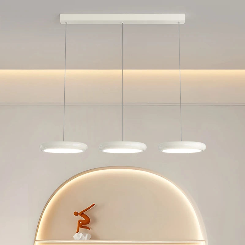 plafonnier led moderne pour île de cuisine et bar intérieur - vue 6 sur 10