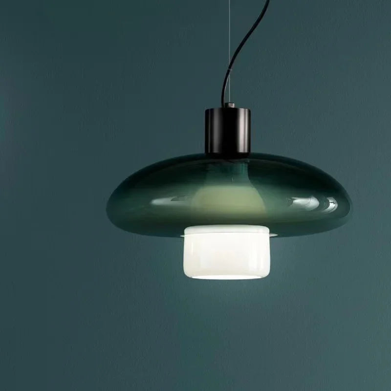 Italy Designer Glass Pendant Lamp Modern Ceiling Suspension Chandelier Hanging Light for Kitchen Island Dining Room - vue 5 sur 8