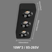 Moderner industrieller LED-Deckenleuchte im nordischen Minimalismus-Stil