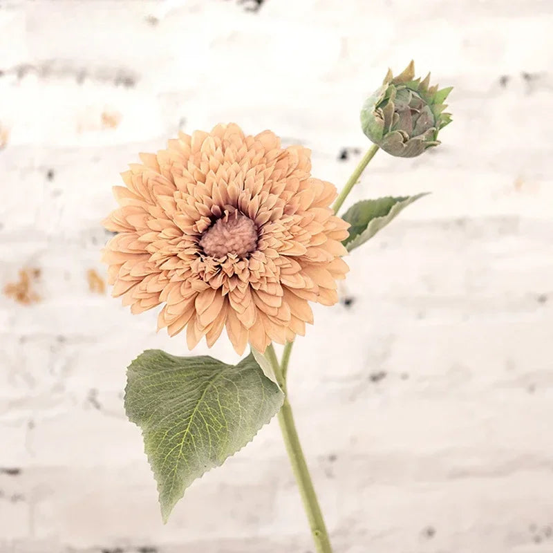 fleurs artificielles tournesols rétro double pétale décoration intérieure - vue 9 sur 10