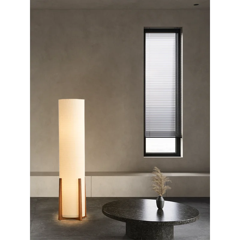 lampadaire style wabi-sabi japonais rétro design créatif - vue 3 sur 7