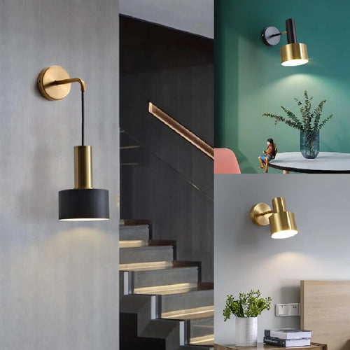 Applique murale LED avec abat-jours suspendu