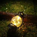 Retro LED-Outdoorlampe mit dynamischer Flamme – tragbar für Camping
