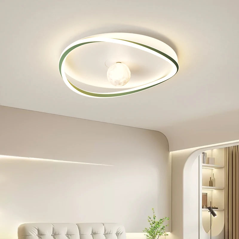 Moderner und minimalistischer LED-Deckenleuchte für dekorative Innenräume - vue 6 sur 14