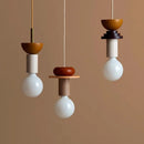 Bois moderne suspension LED lumières cuisine nordique décor à la maison lampe suspendue Restaurant plafond Lustre Lustre chambre luminaire