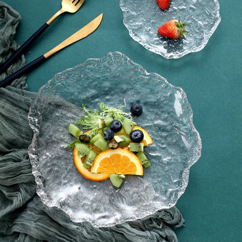 plateaux décoratifs en verre pour rangement et décoration intérieure - vue 6 sur 8
