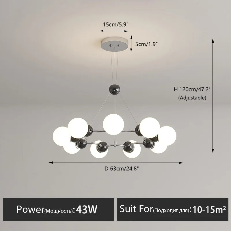 Moderne LED-Pendelleuchte für elegante Innendekoration - vue 14 sur 22