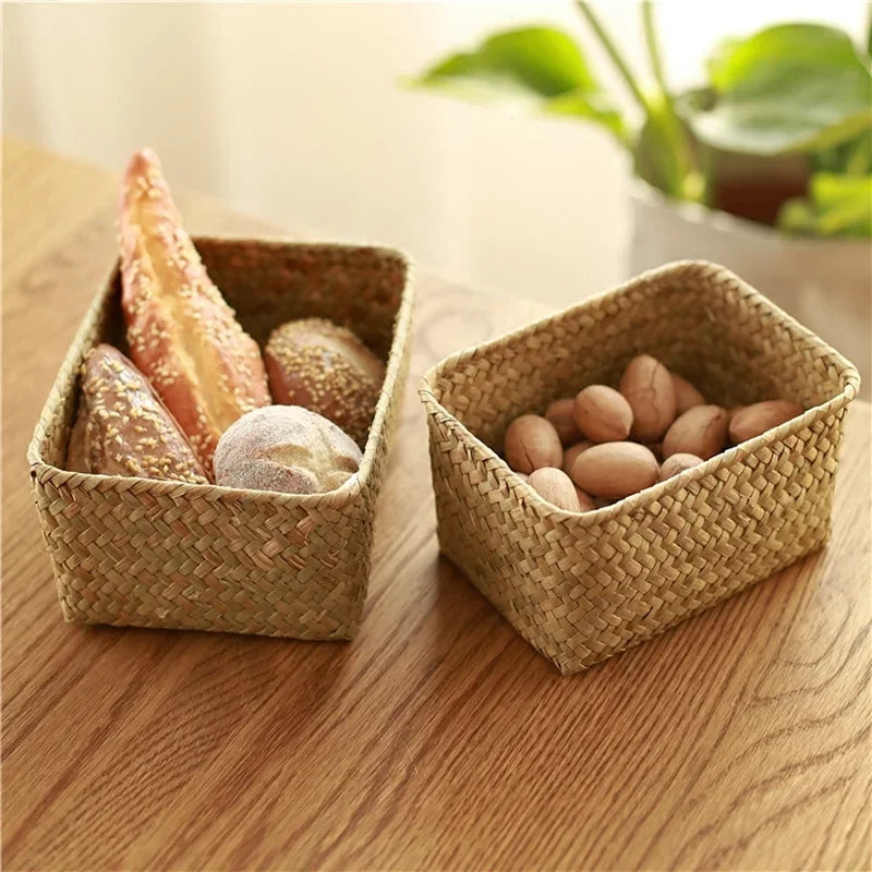 panier de rangement en osier pour fruits et aliments - vue 4 sur 9