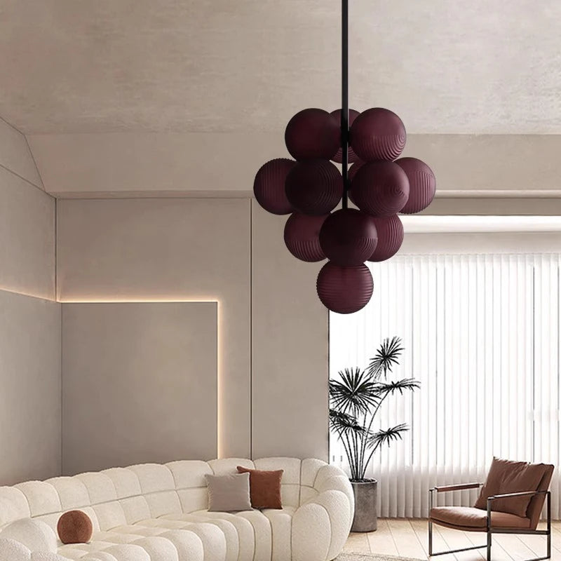 Lampadaire scandinave moderne en forme de raisin - vue 2 sur 18