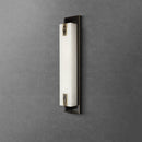 applique murale led style néo-chinois en laiton et marbre