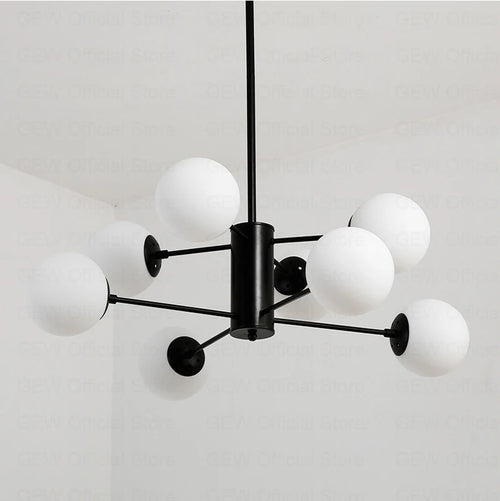 lustre moderne magic bean en verre pour décoration maison