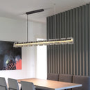 Moderne Pendelleuchte aus Edelstahl mit eleganter LED-Beleuchtung