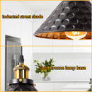 Industrielle Vintage-Pendelleuchte aus schwarzem Eisen dekorativ ideal für Loft