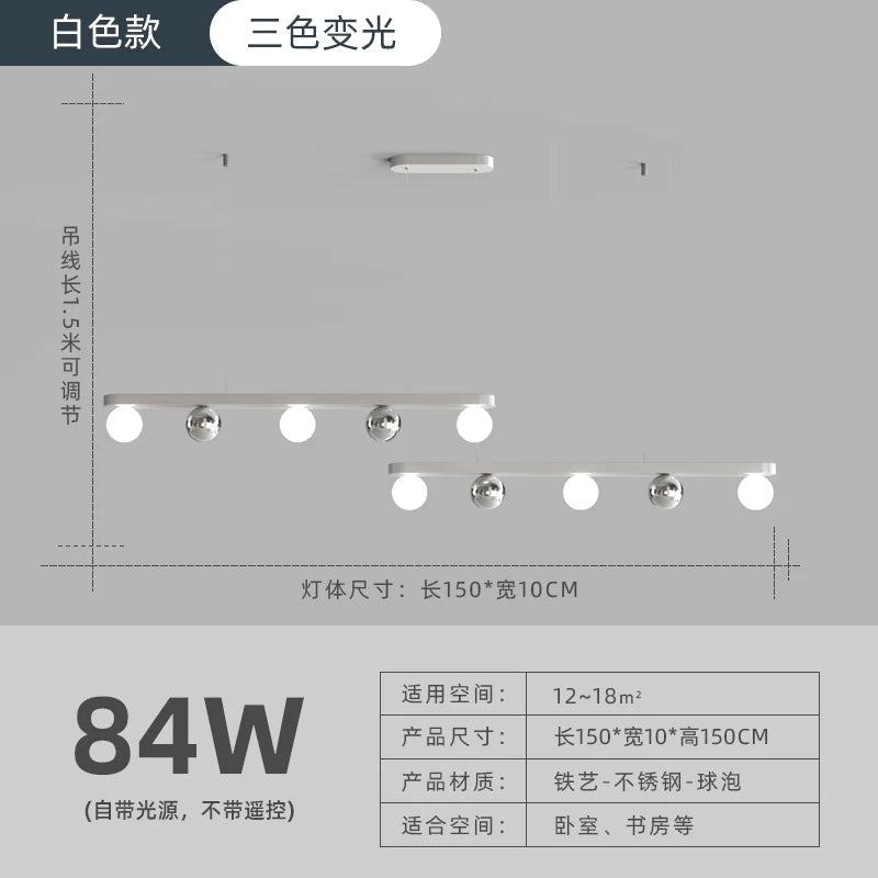 Design Deckenleuchte im nordischen Minimalismus für moderne Inneneinrichtung