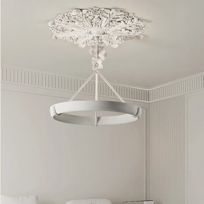 Aipaite Modern Faux Sculpture Round Chandelier is an indoor light fixture for living room, study and bedroom - vue 4 sur 22