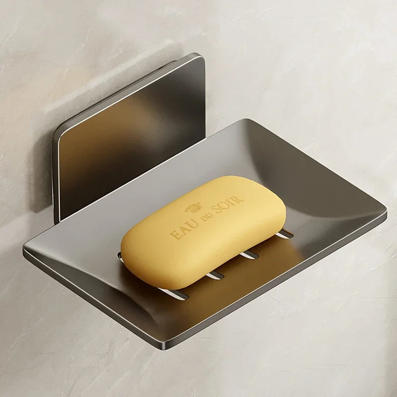 porte-savon mural en aluminium pour rangement et organisation - vue 7 sur 9