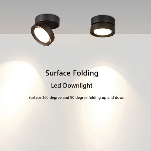 Faltbarer LED-Einbauspot aus Aluminium für Zuhause oder Büro - vue 7 sur 12