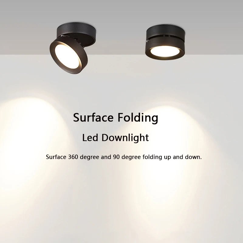 Faltbarer LED-Einbauspot aus Aluminium für Zuhause oder Büro - vue 6 sur 12