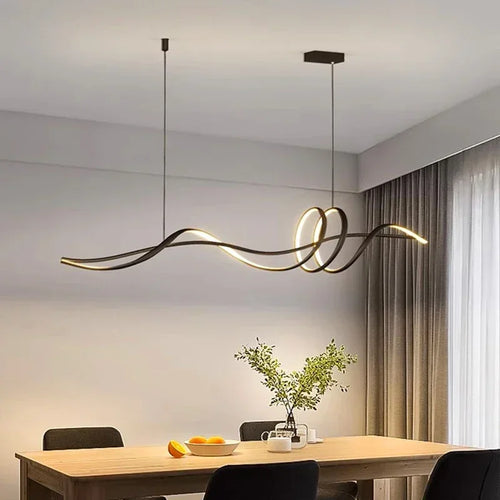 Moderner minimalistisch eleganter Kronleuchter für die Innendekoration - vue 4 sur 6