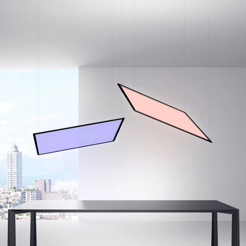 lustre décoratif géométrique pour bar et restaurant - vue 4 sur 11