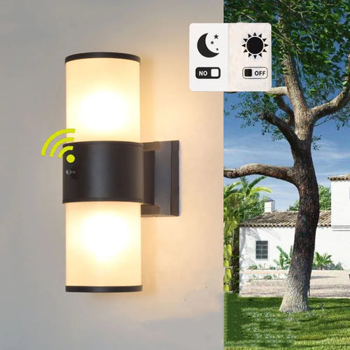 applique murale extérieure étanche contrôle de lumière pour jardin