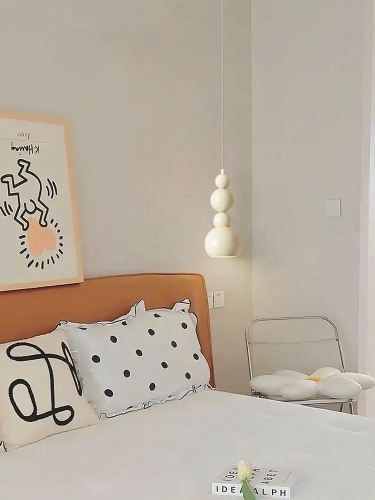 suspension design bauhaus en forme de gourde pour éclairage intérieur - vue 4 sur 8
