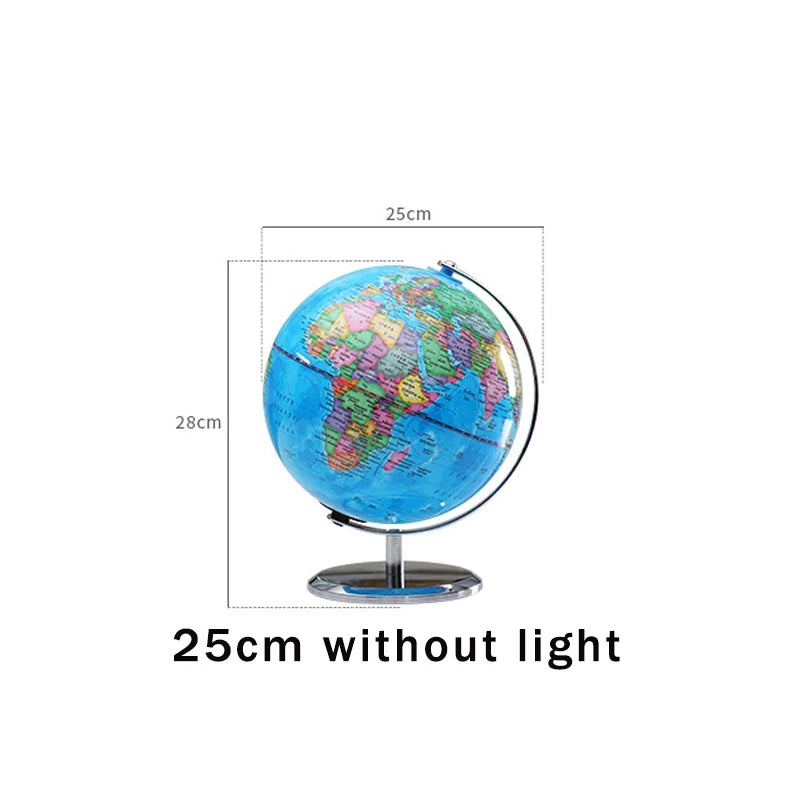 globe terrestre lumineux rotatif 360 et 720 pour enfants fournitures scolaires - vue 15 sur 18