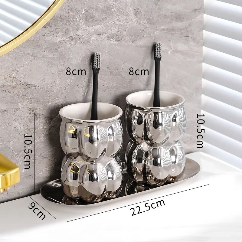 accessoires de bain en céramique pour une salle élégante - vue 11 sur 21