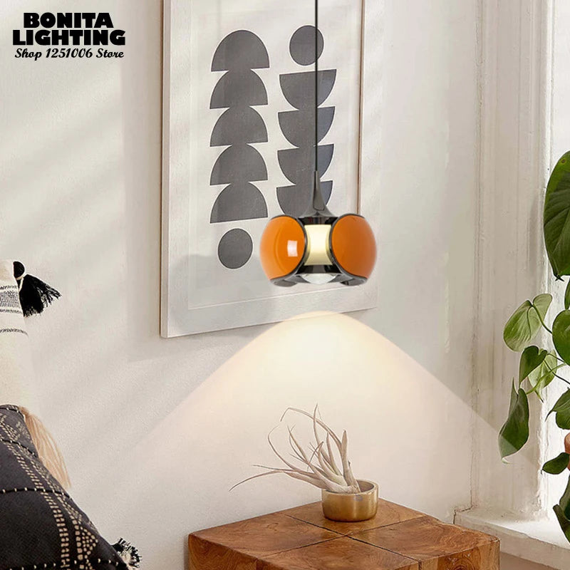 suspension nordique à led avec lentille scarabée relevable décoratif - vue 6 sur 12