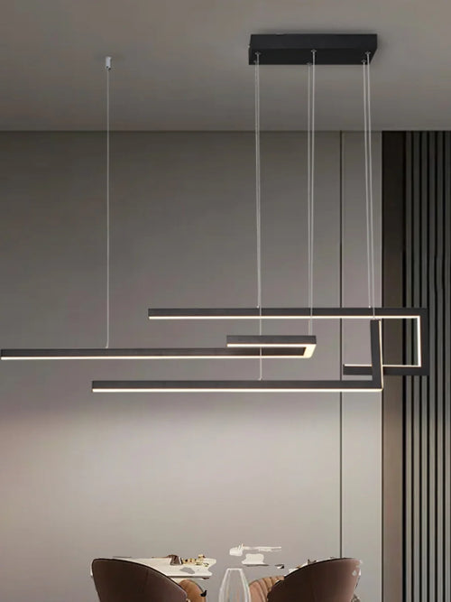 Moderner minimalistisch-nordischer LED-Kronleuchter dekorativ - vue 4 sur 8