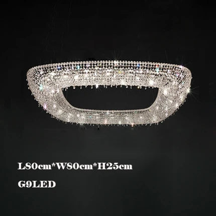 lustre en cristal décoratif pour éclairage intérieur élégant - vue 13 sur 15