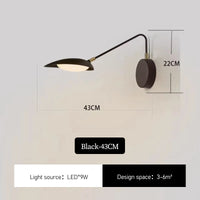 Moderne schwenkbare Wandleuchte für minimalistische Innenräume