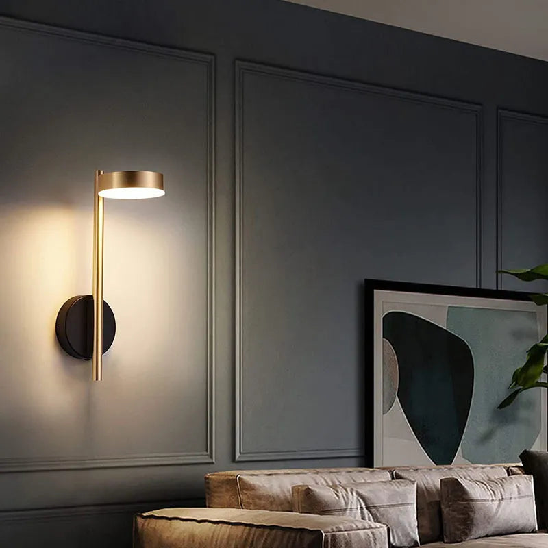 Applique murale led interrupteur rotatif