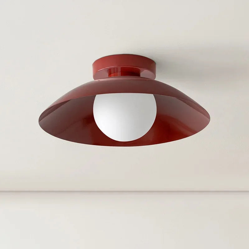 Balcony ceiling lamp, antique cream style creativity, warm and simple, modern LED home lamp, bedroom lamp, Nordic lamp - vue 3 sur 10