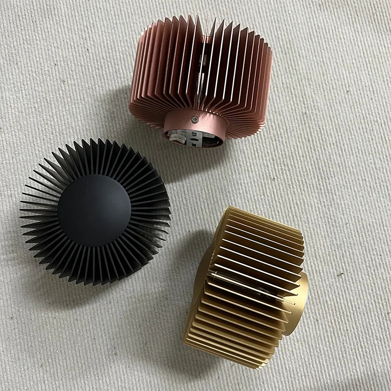Moderne Wandleuchte Aluminium Schwarz Roségold - vue 8 sur 8