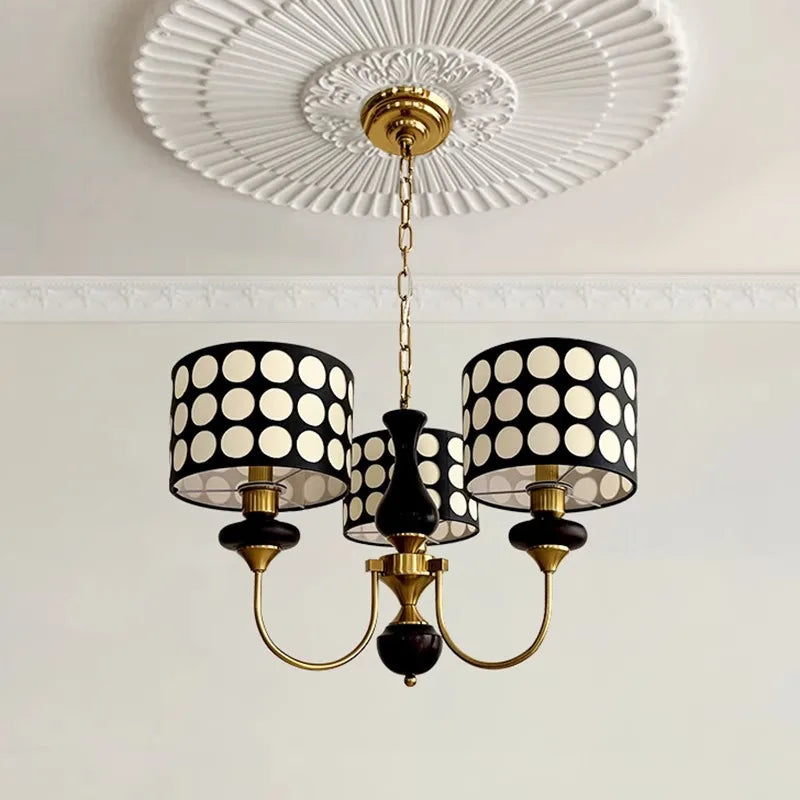 lustre en cuivre moderne pour hôtel et décoration intérieure - vue 3 sur 12