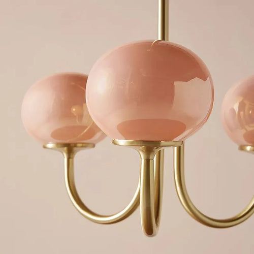 Lustre suspendu vintage en verre blanc