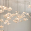 lustre en verre design nuage pour intérieur décoratif lumineux