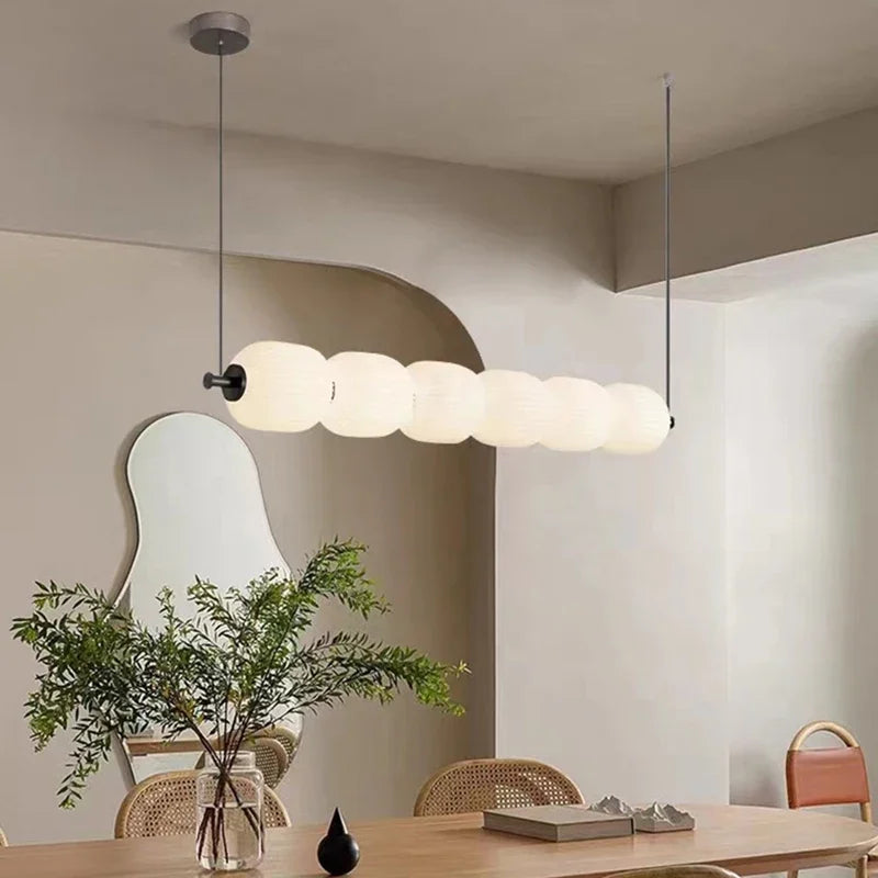 lustre led nordique pour décoration de maison suspendue - vue 4 sur 9