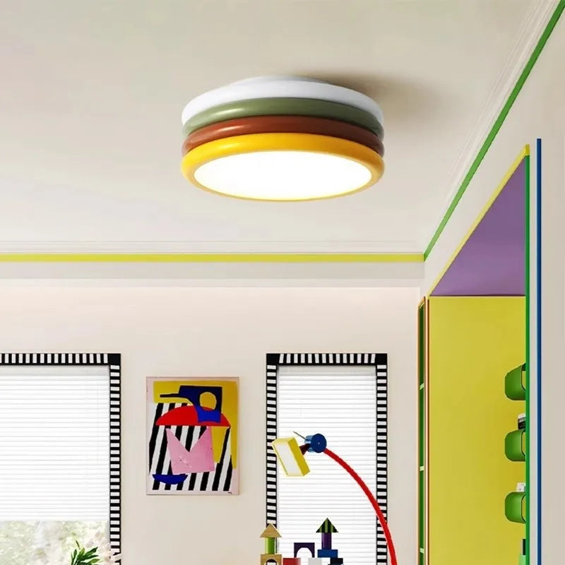 plafonnier led design nordique pour décoration moderne intérieure - vue 4 sur 8