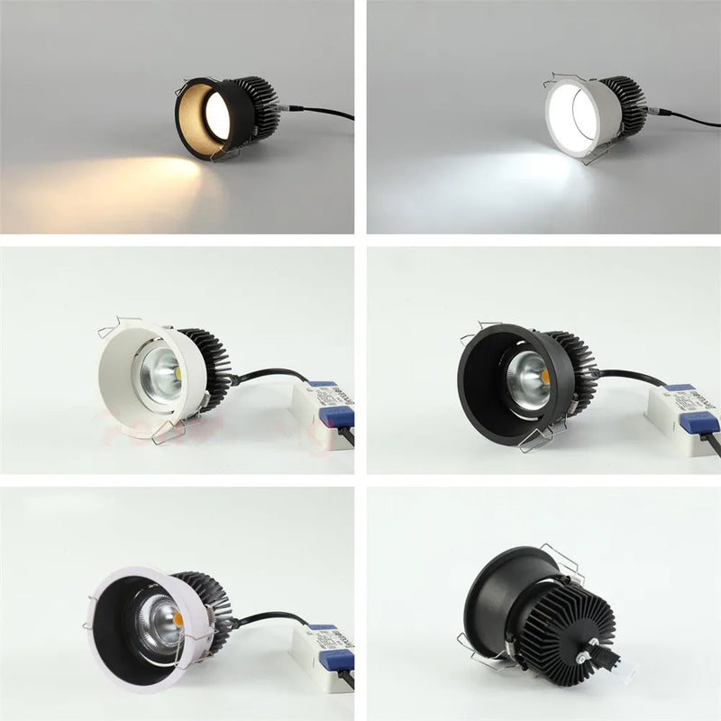spot lumineux intelligent anti-éblouissement zigbee pour éclairage intérieur
