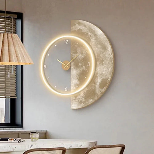 horloge murale à led design moderne pour décoration intérieure