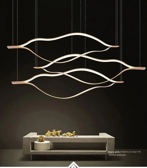 lustre led créatif postmoderne en forme de lèvre