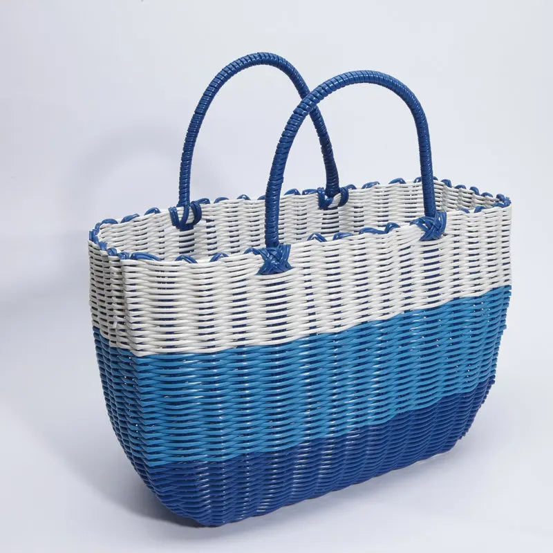 panier tissé imitation rotin pour pique-nique en extérieur - vue 22 sur 22